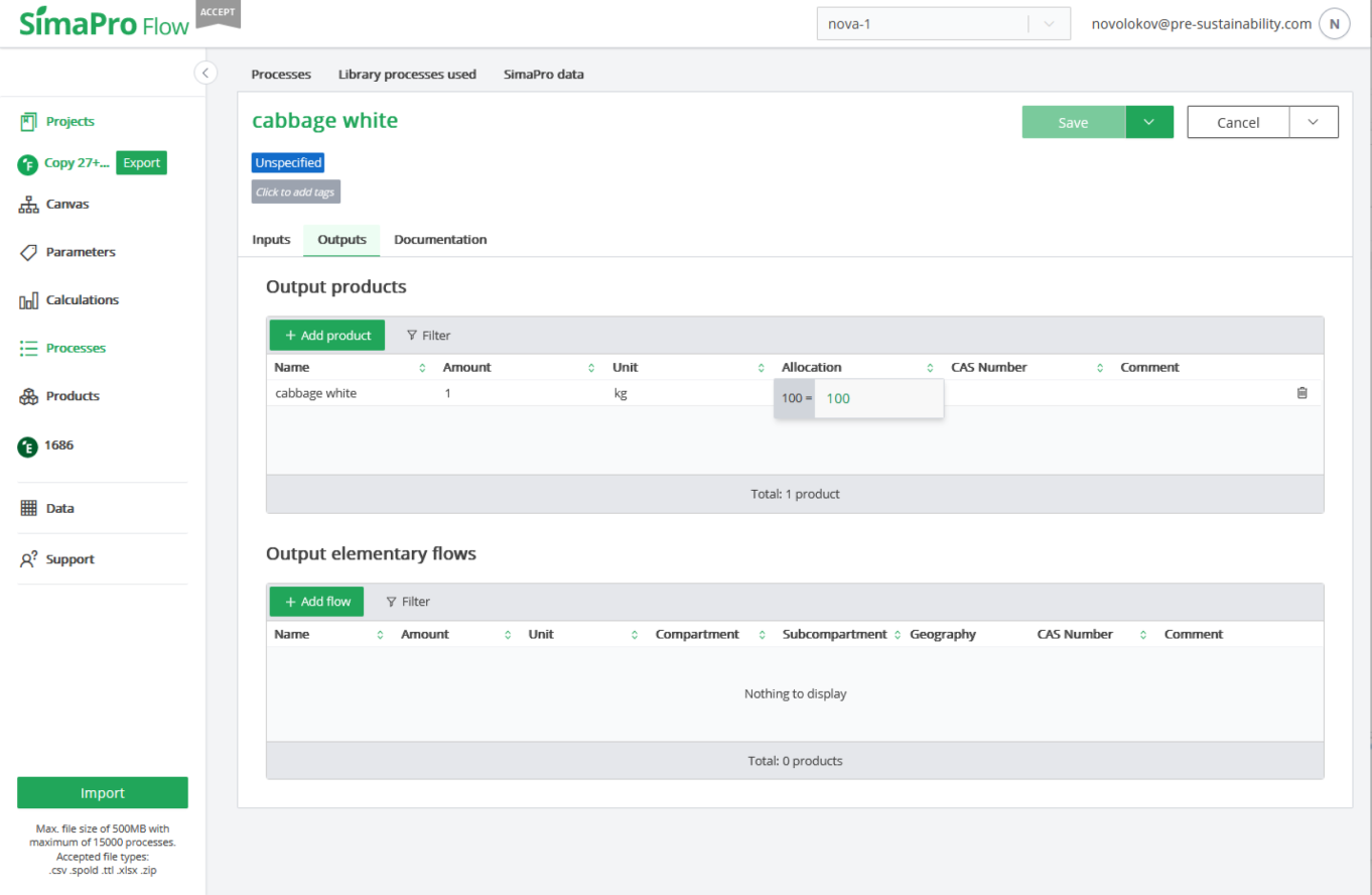 Web platform for life cycle assessment. Design and development